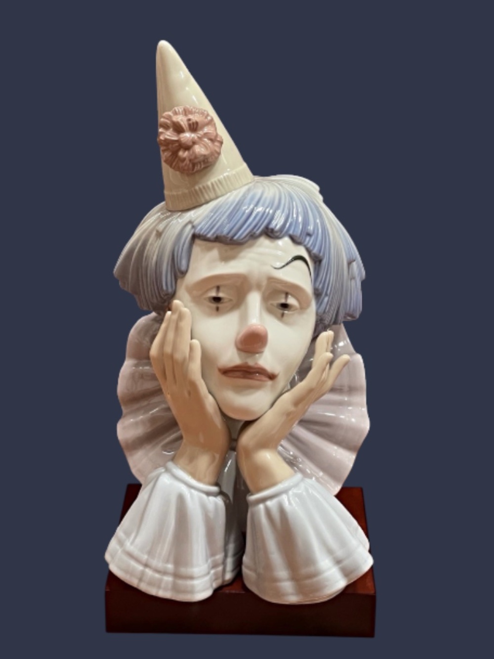 Vintage Retired Lladro Jester/Clown's Head #5129 '
